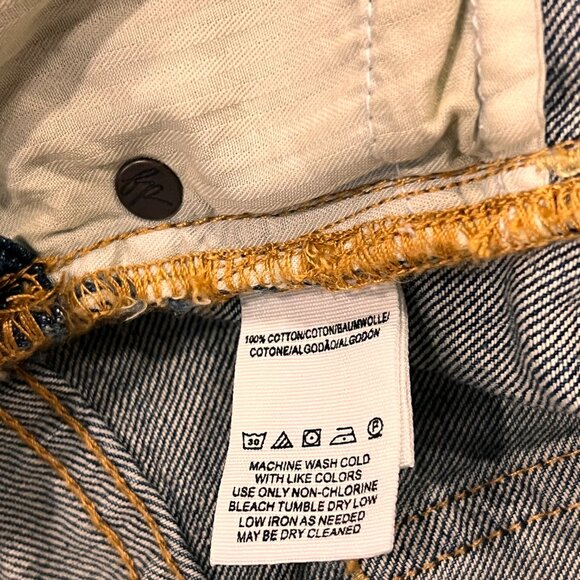 Free People Summer Babe Hi-Lo Denim Shortalls, NWT, Harvey, 27 - Picture 5 of 9